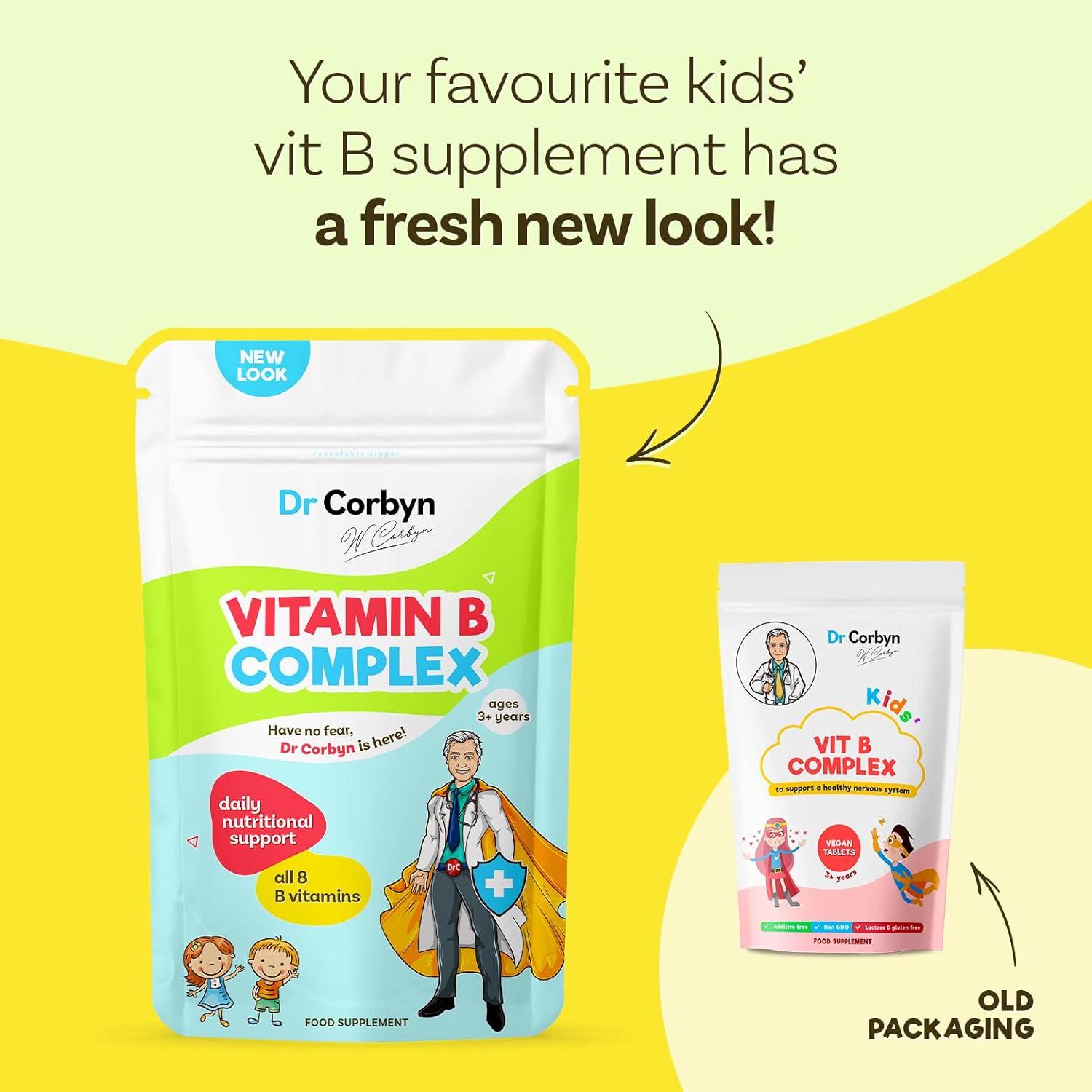 Dr Corbyn Kids' Vitamin B Complex 360 Tablets All 8 B Vitamins