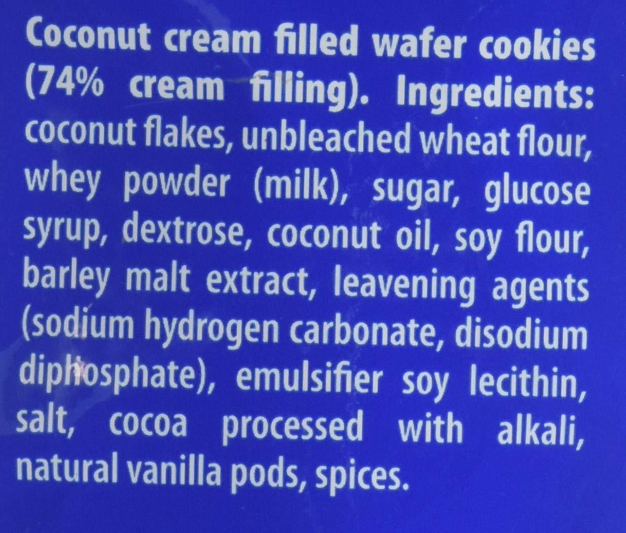 LOACKER WAFER QUDRTNI COCONUT 250G, 8.82 OZ, 8Pack