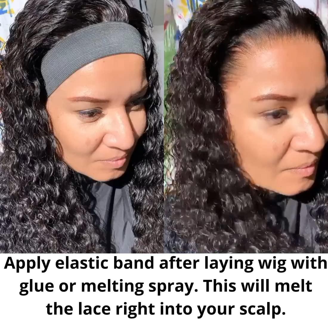 Welfare Products Elastic Hair Bands for Lace Frontal Melt 5 PCS Lace  Melting Band for Lace Wigs Wig Elastic Band for Melting Lace Wig Bands for  Keeping Wigs in Place Elastic Bands