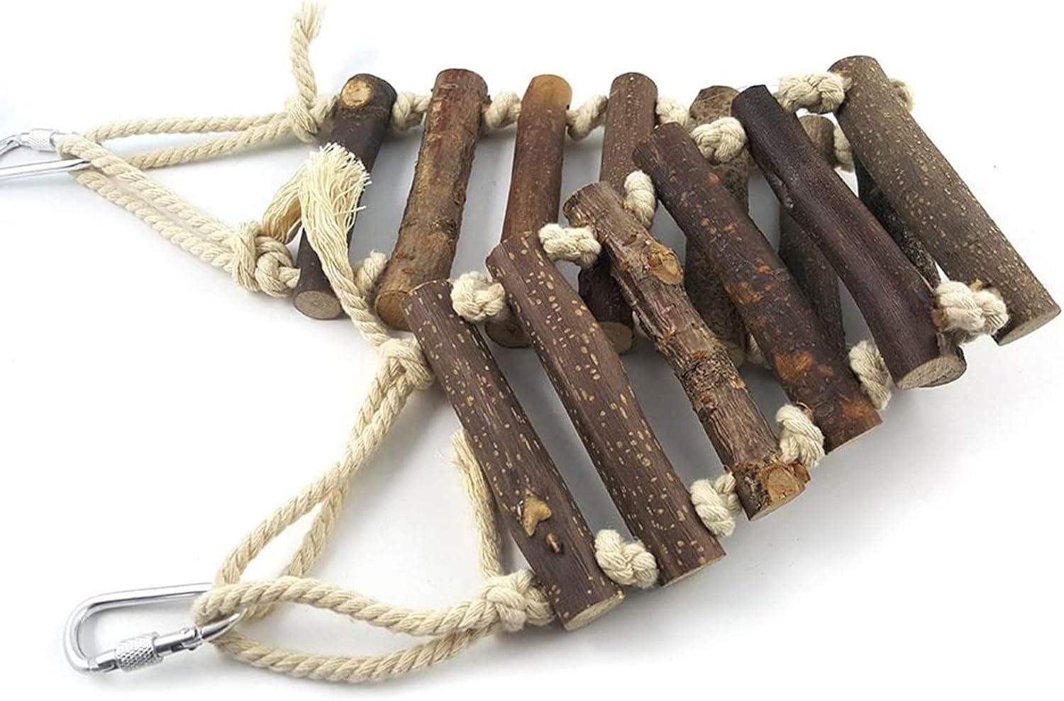 Handmade Bird Toys & Cages - Parrot Swings Ladders & Suspension Bridges ...