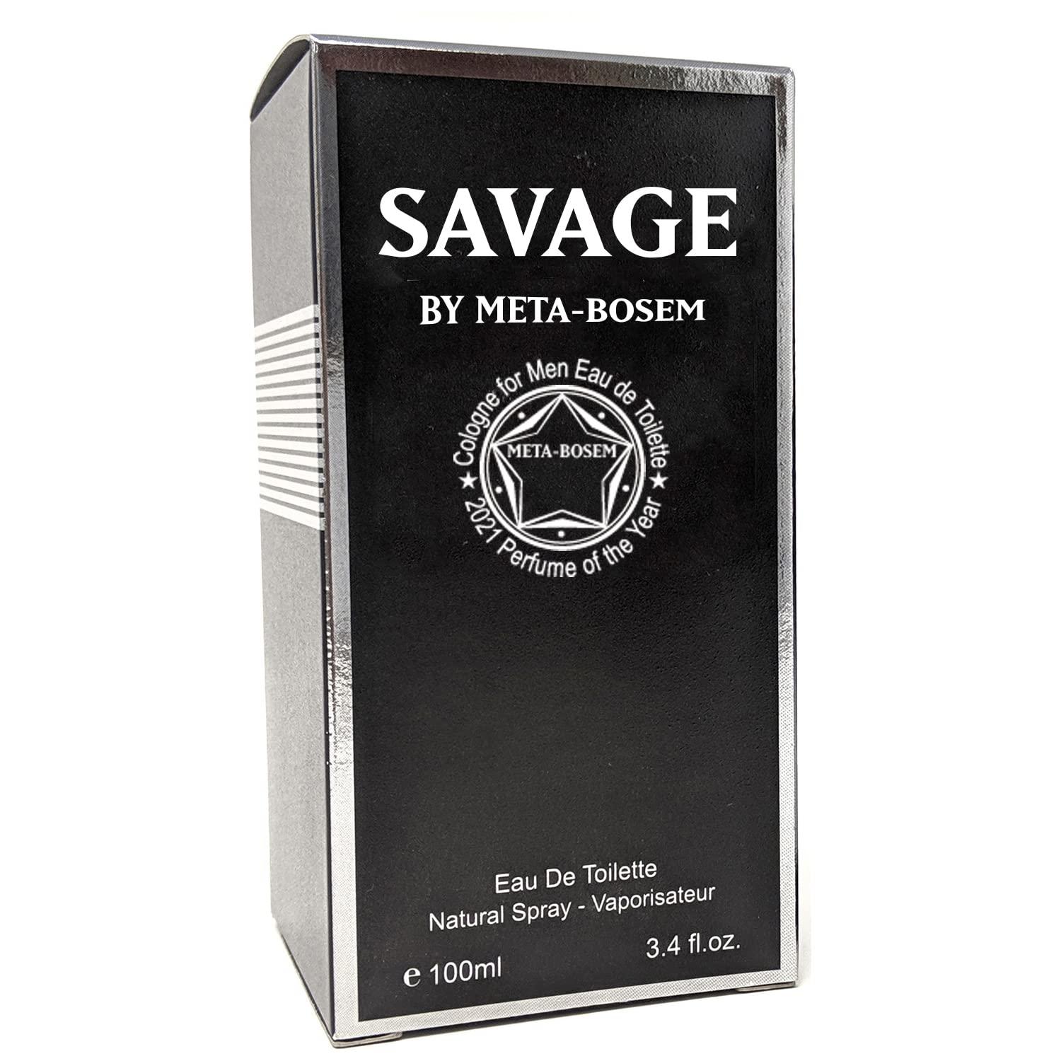 METABOSEM Savage Cologne for Men, Eau de Toilette Natural Spray, Wonderful Fragrance Gift