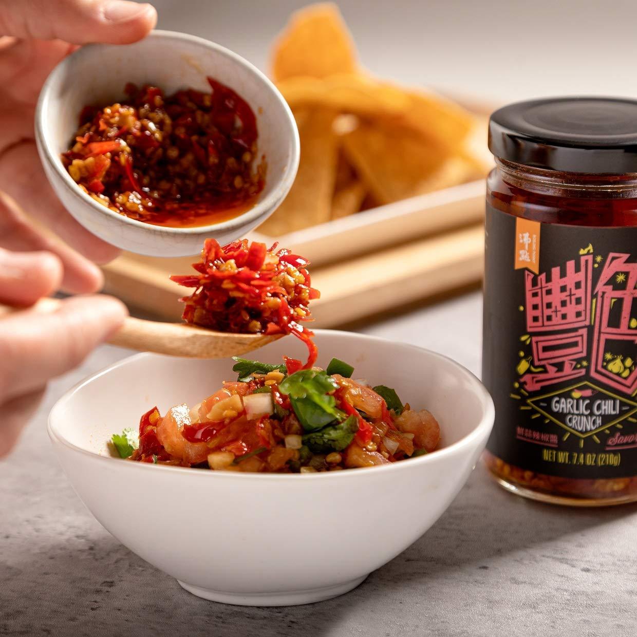 BOILING POINT Garlic Chili Crunch, Spicy and Crunchy Asian Cooking