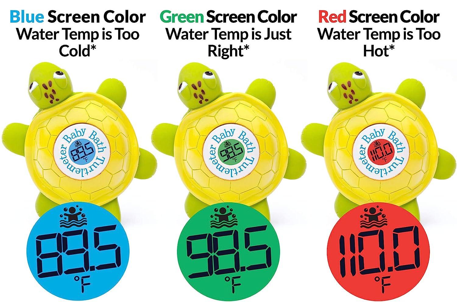 Turtlemeter, The Baby Bath Floating Turtle Toy and Bath Tub Thermometer