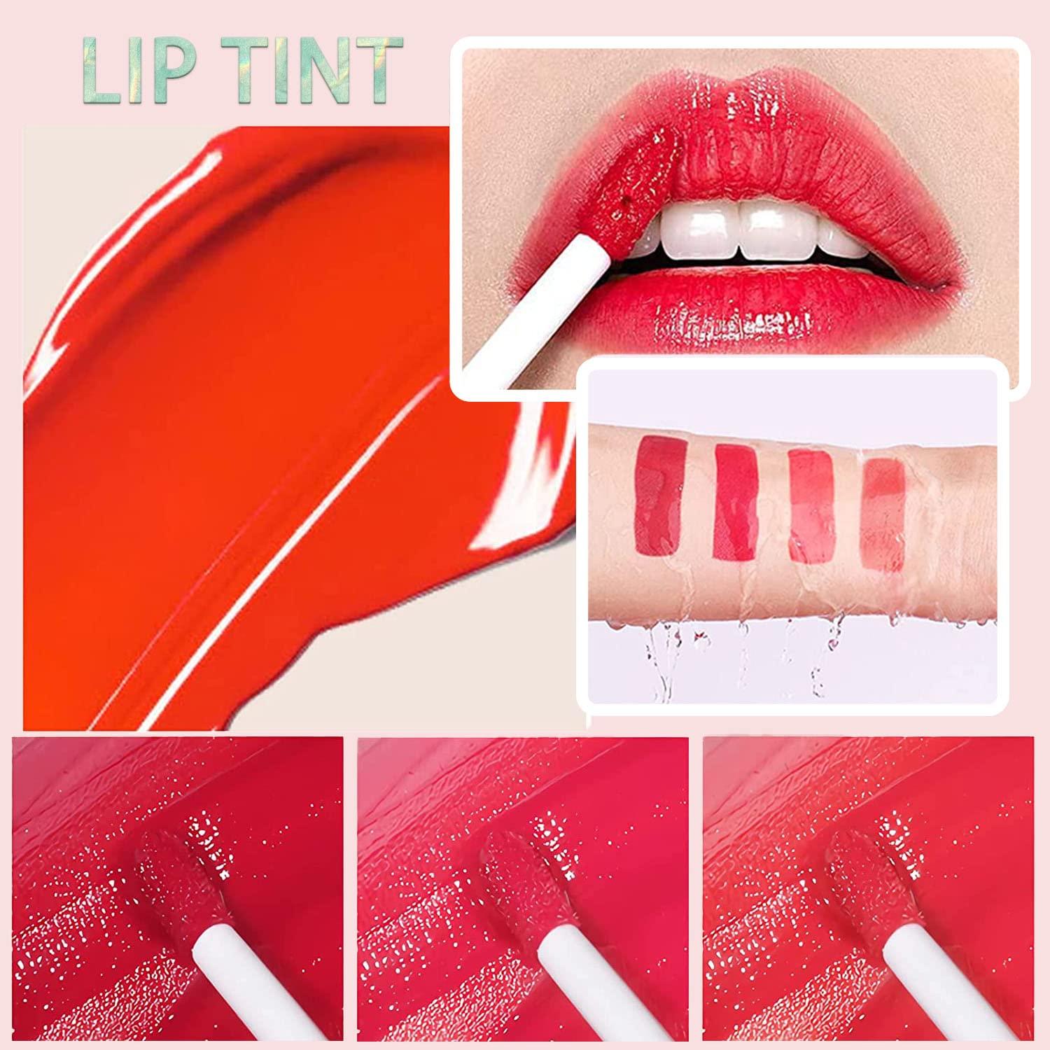 3 Colors Lip Stain Tint Set - Waterproof & Long Lasting Mini