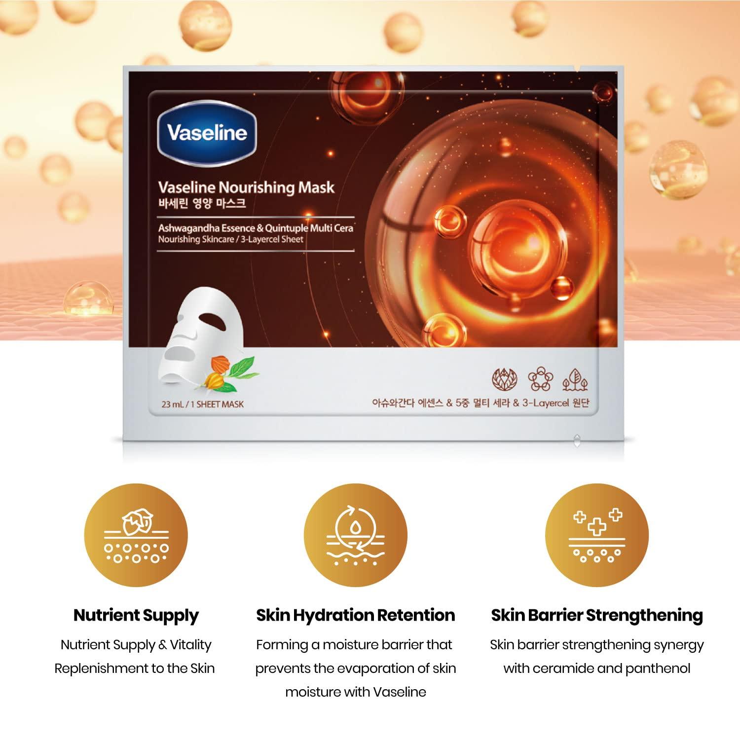 Vaseline Nourishing Face Mask Sheet - Hydration & Skin Barrier 10