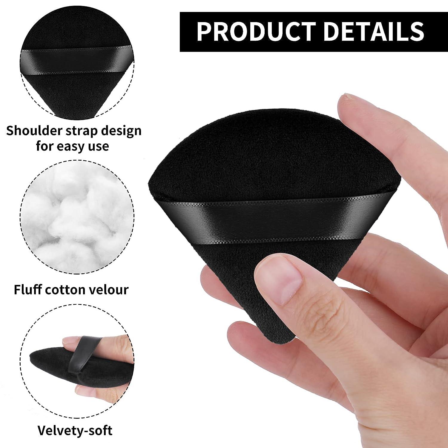 WLLHYF 2 Pieces Triangle Powder Puff Face Makeup Sponge Wedge Shape