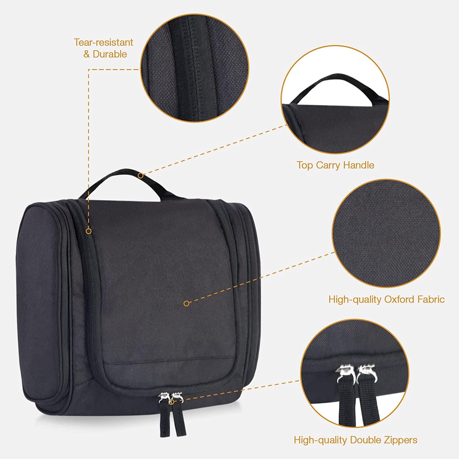 beis travel toiletry bag BÉIS 'The In Flight Cosmetic Set' in Black main image 1