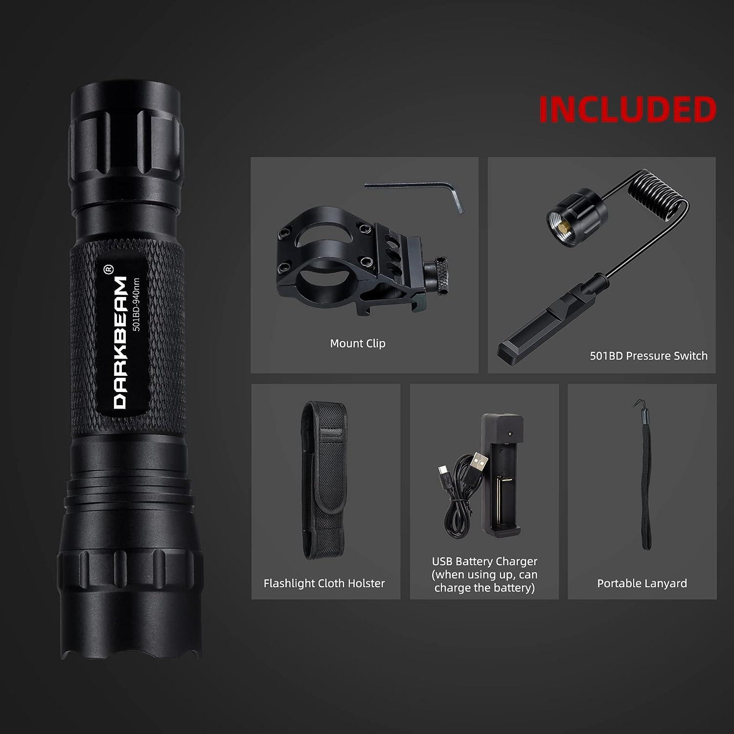 DARKBEAM Infrared 940nm Light for Night Vision Scope LED Mini IR