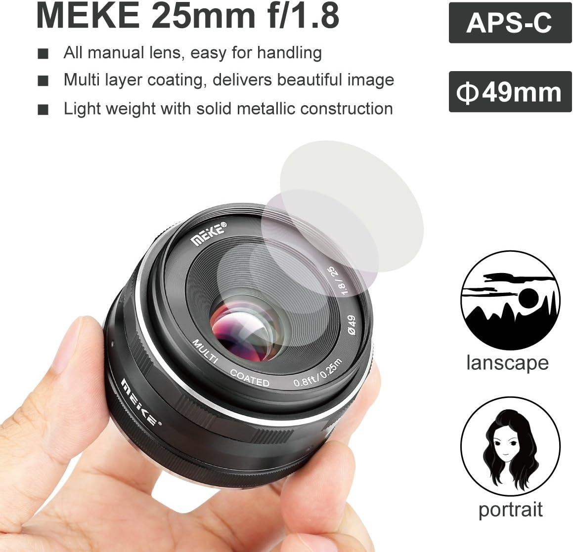 Meike 25mm F1.8 Wide Angle Lens for Panasonic Lumix Olympus M43