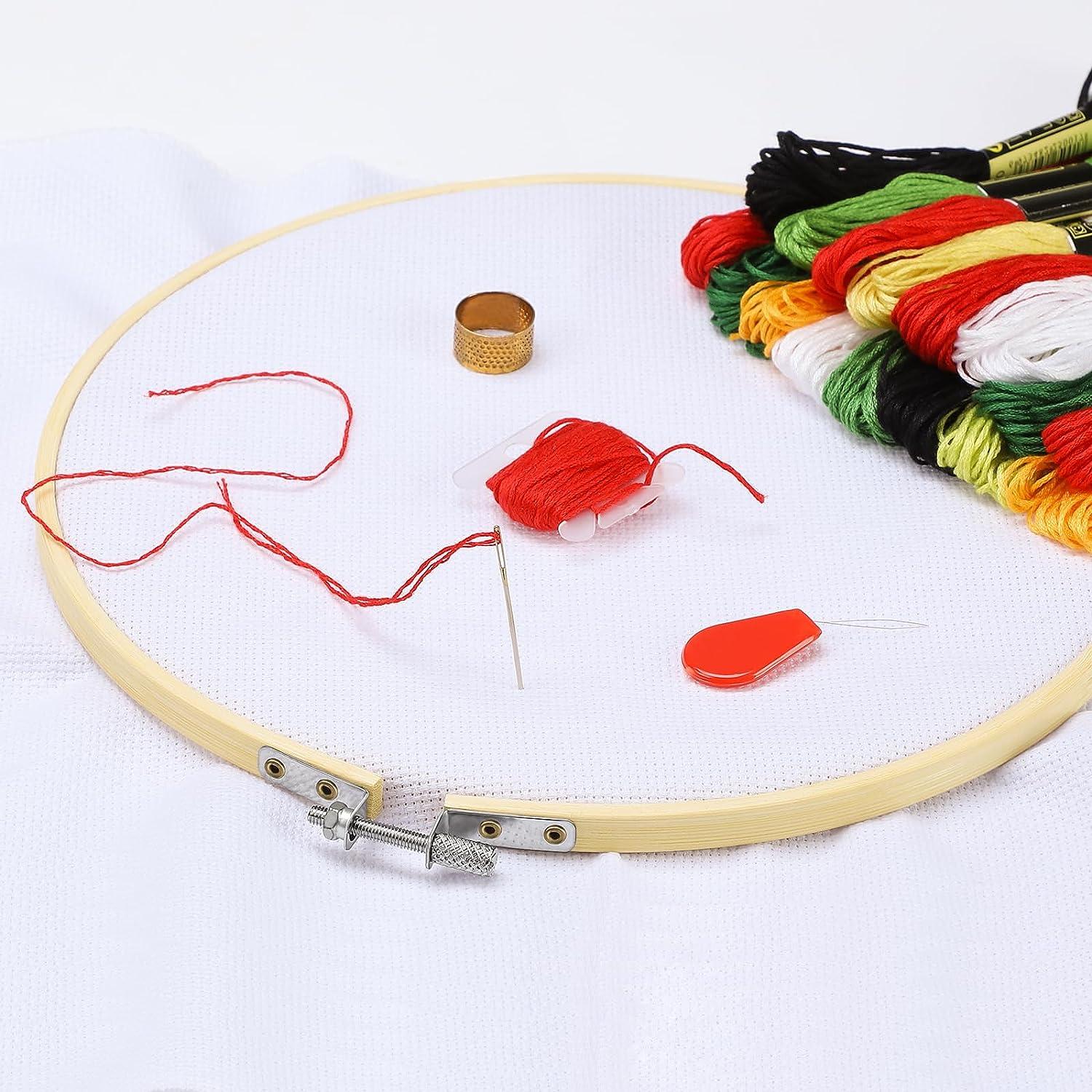 10-40cm DIY Embroidery Hoop Tool Art Craft Cross Stitch Chinese Traditional  Circle Round Bamboo Frame