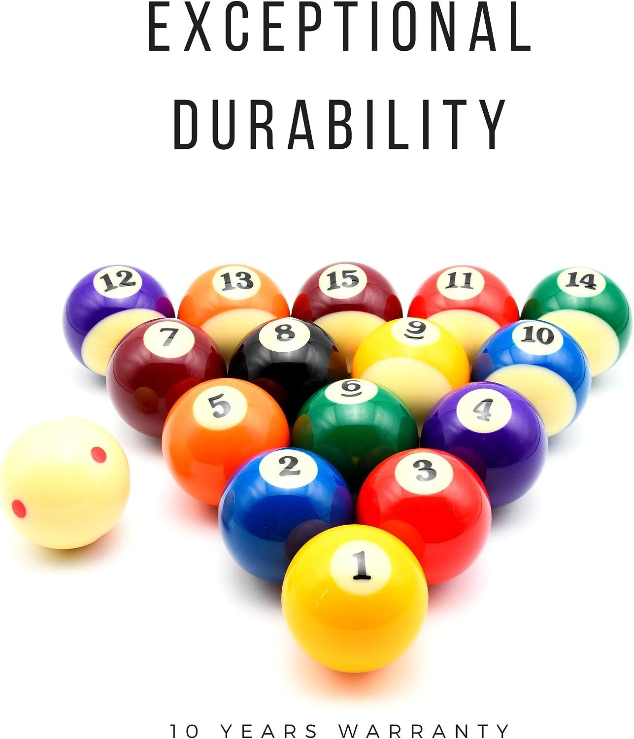 ELITER SPORTS Premium Phenolic Resin 5A Grade Pool Balls Regulation