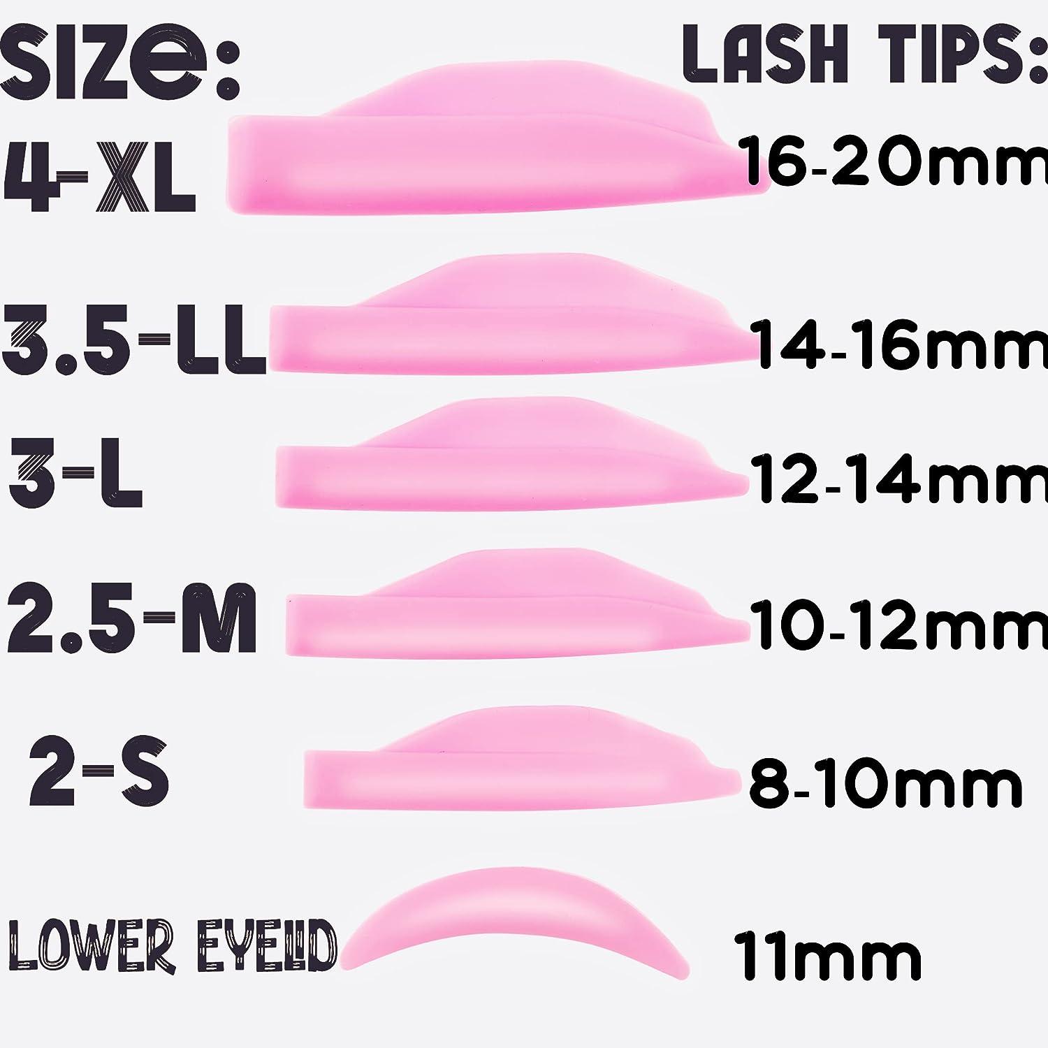  Lash Lift Pad Shield, Ultra Curl Eyelash Pads, Mega L Shape  Perm Rod Roller With 6 Size, Silicone Guard Lifting Eyelashes Up Rapidly,  DIY Perming At Home Dolphin Rods Stay