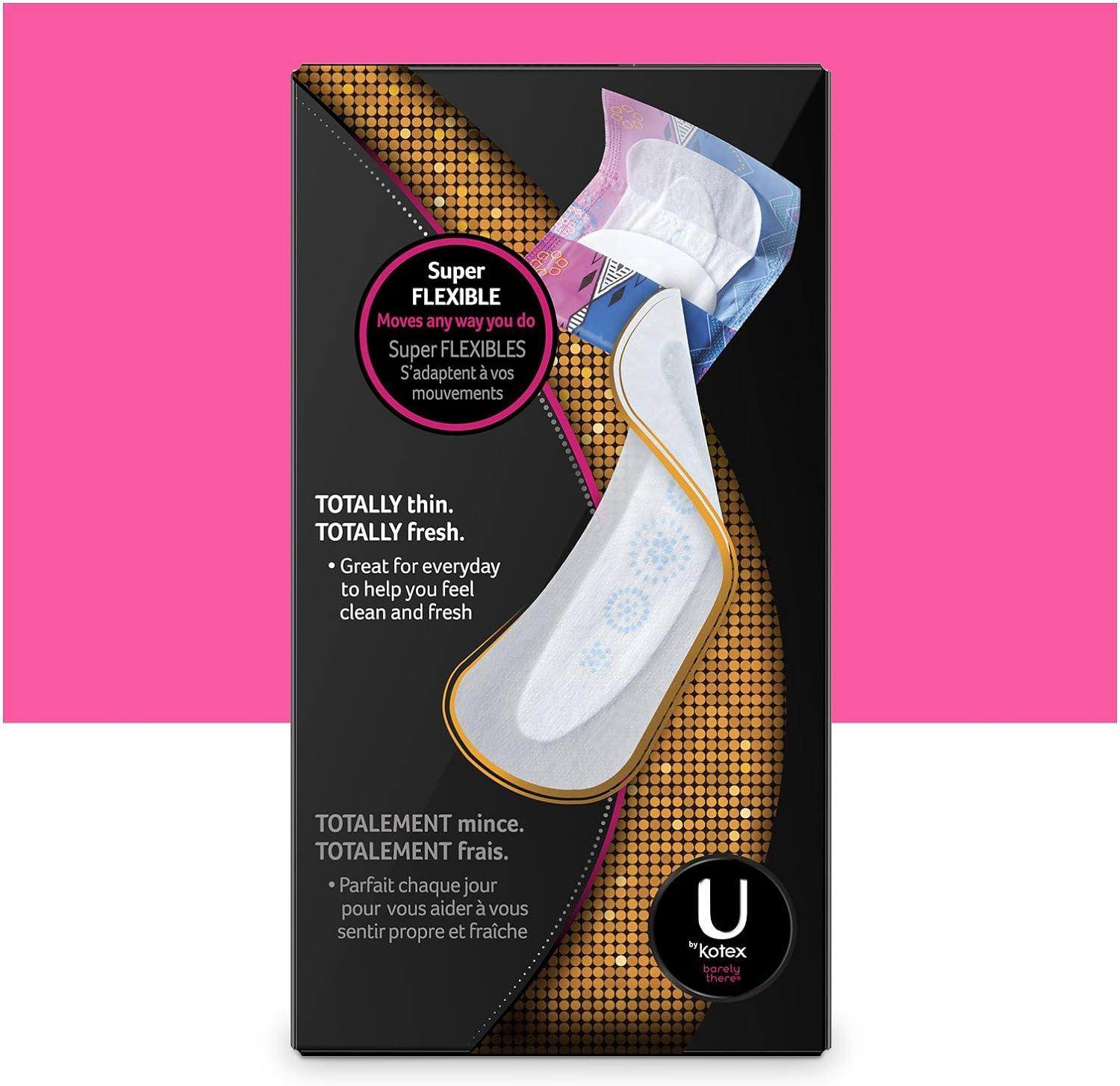 U by Kotex Barely There Liners, Light Absorbency, Regular
