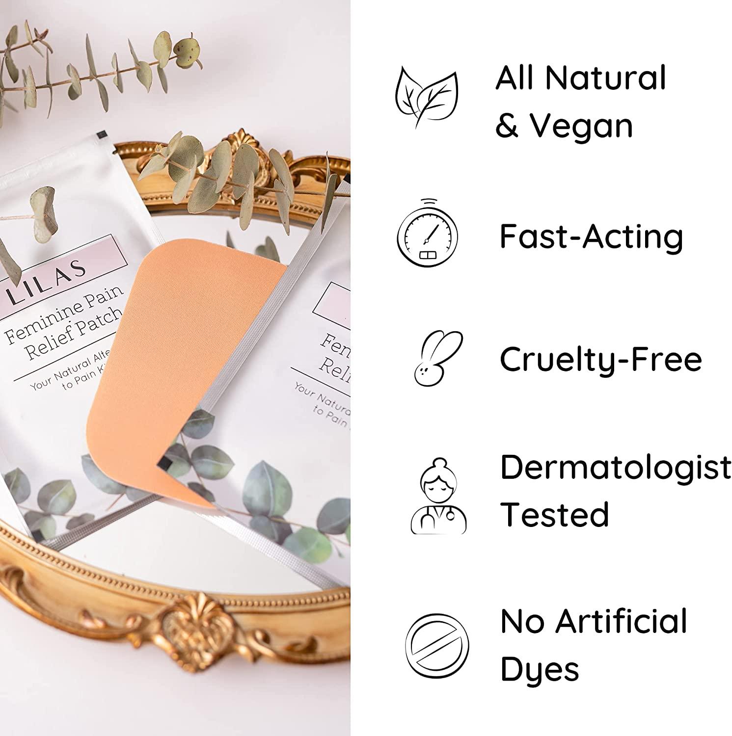 LILAS Menstrual Relief Patch (5 Pack) Natural Pain Relief for