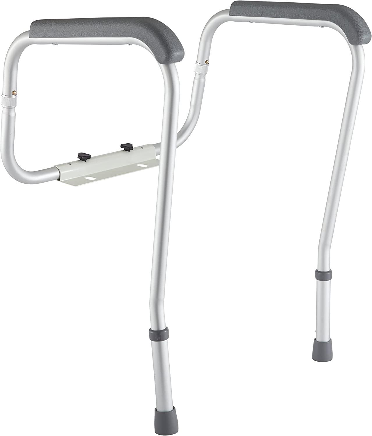 Medline Toilet Safety Rails, Safety Frame for Toilet with Easy