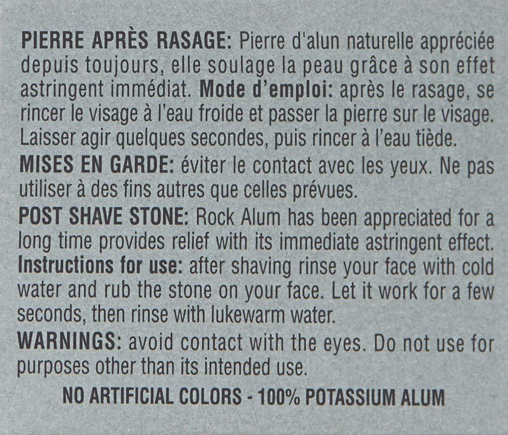  Proraso Post-Shave Stone, Natural Alum Block, 1 Count