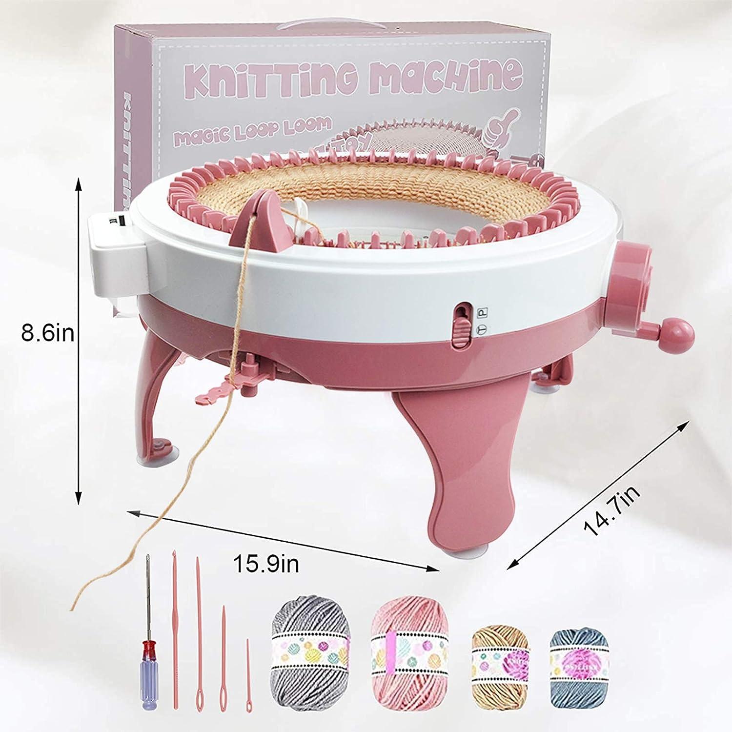 48-Pin Oversized Hand-Knitted Knit Set Knit Plate Rotary Double Knitting  Machine Weaving Loom or Adult and Children's Ki