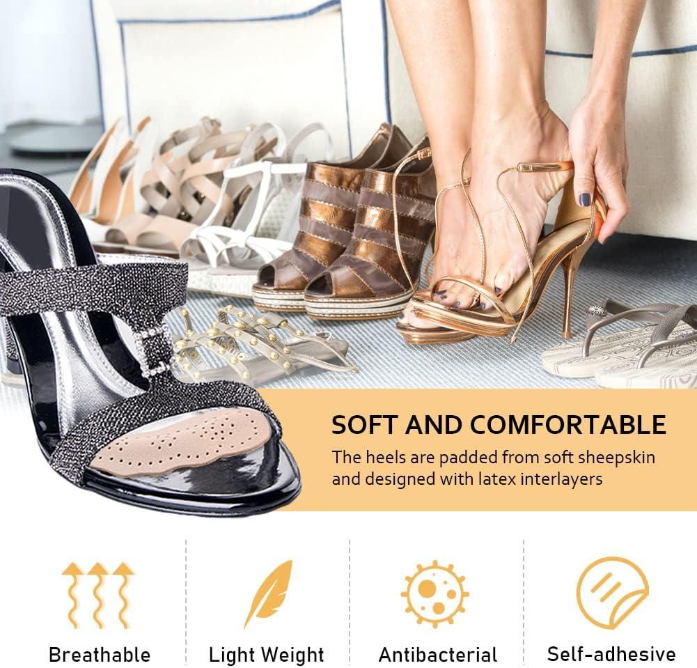 Mtbkeltics 4 Pairs High Heel Inserts Pad Ball of Foot Cushion for Women
