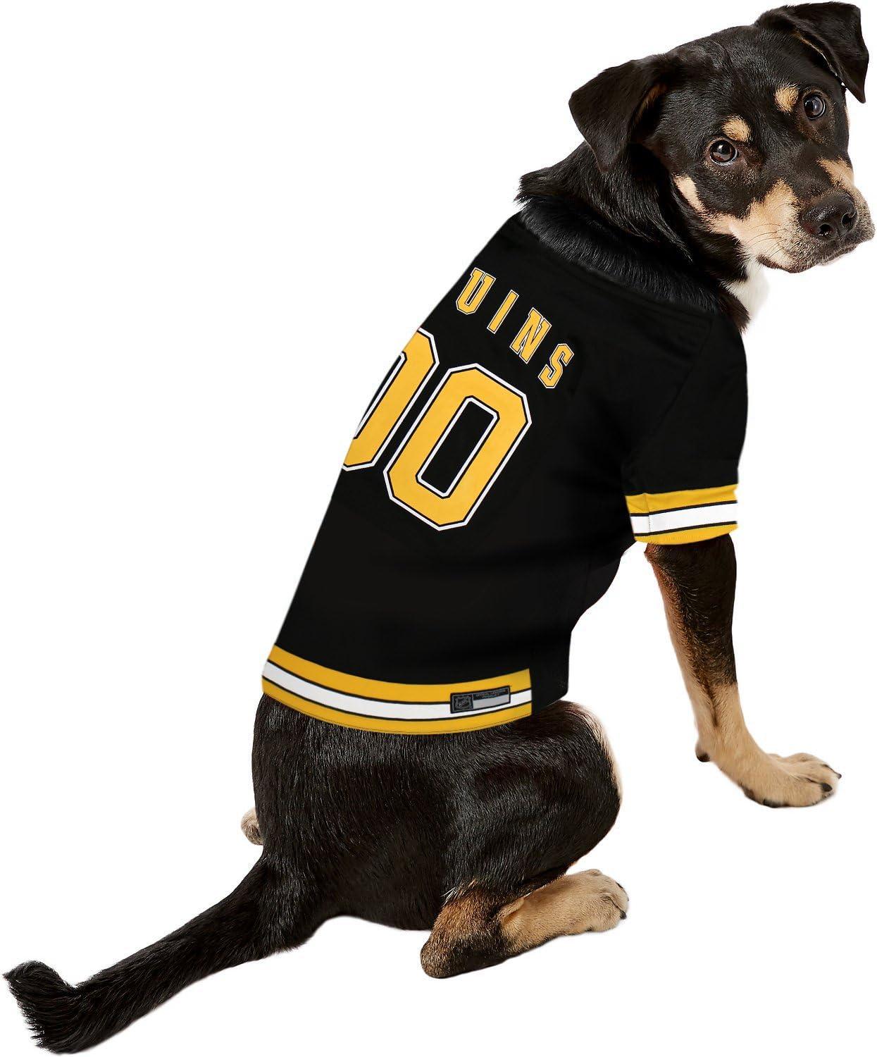NHL Boston Bruins Jersey for Dogs & Cats, Small. - Let Your Pet Be A Real  NHL Fan! Small Boston Bruins
