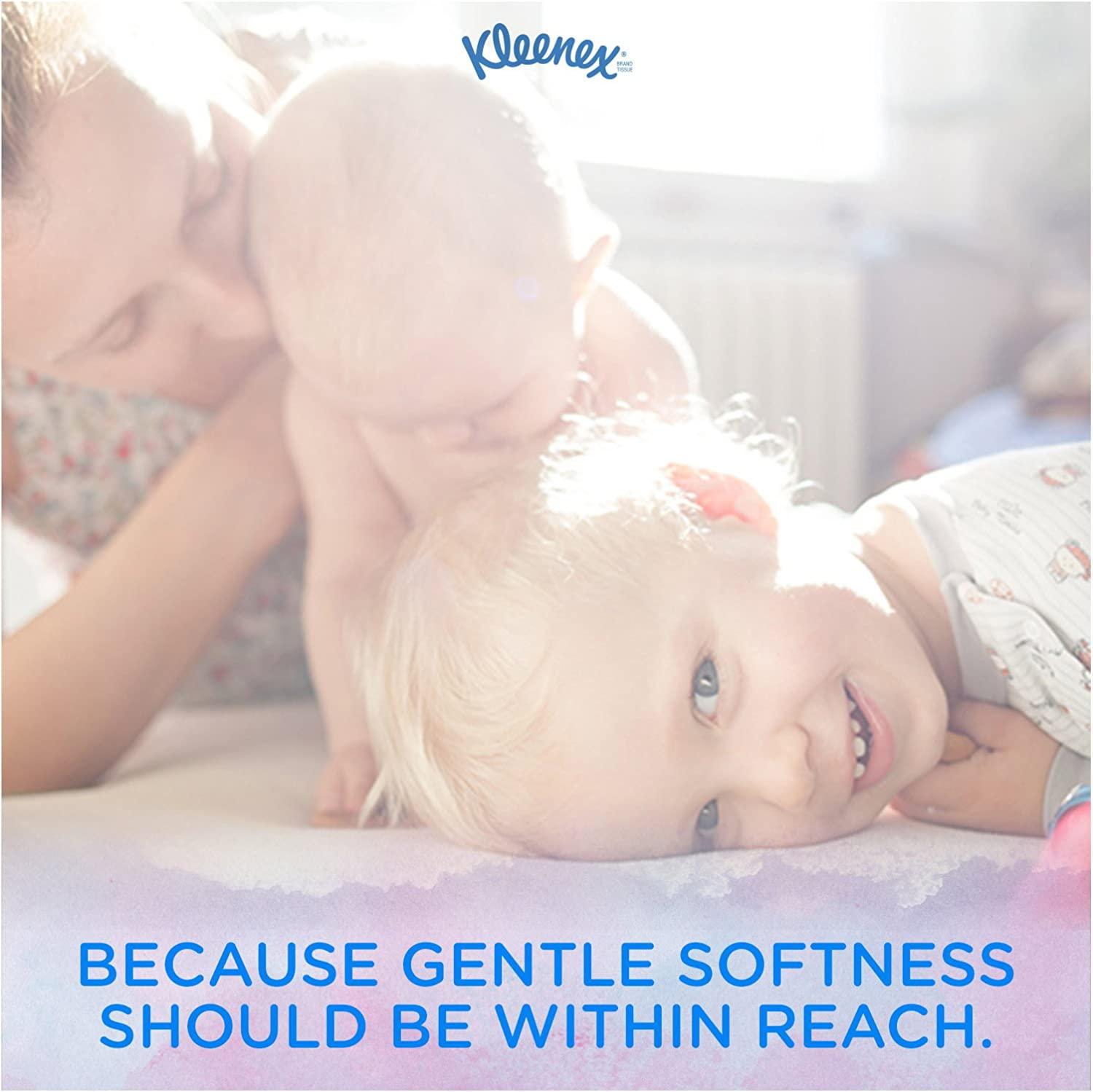 Kleenex Perfect Fit Facial Tissues 4 Canisters, 50 Tissues per