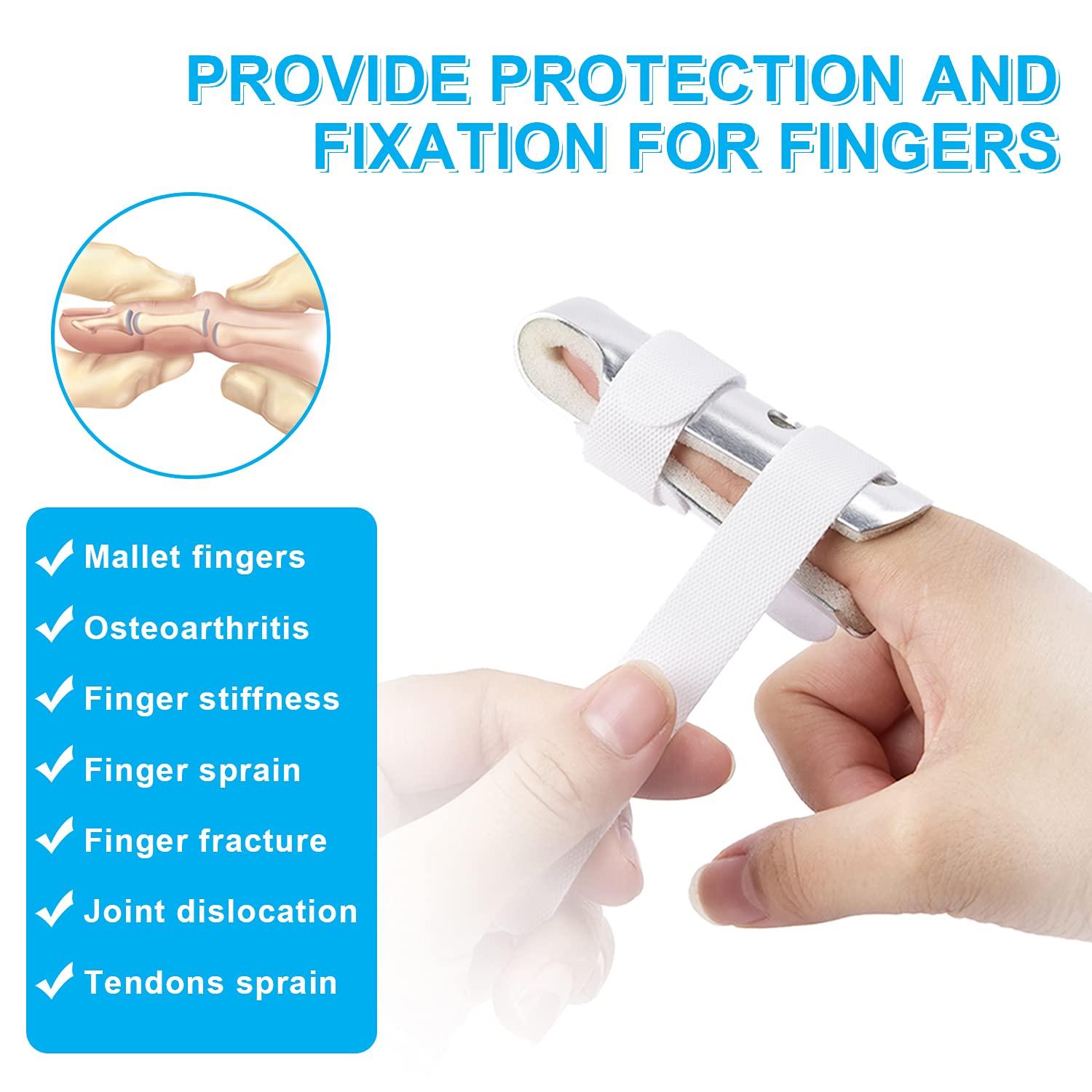Sopito Finger Splint 3PCS Set Support Brace for Broken Fingers