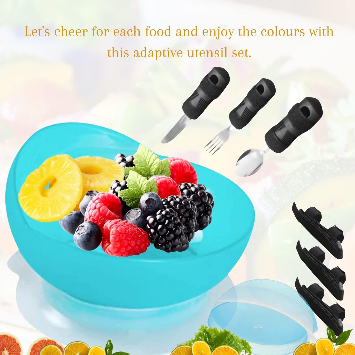 HighLow Scoop Bowl with Suction Base Adaptive SelfFeeding Dish for