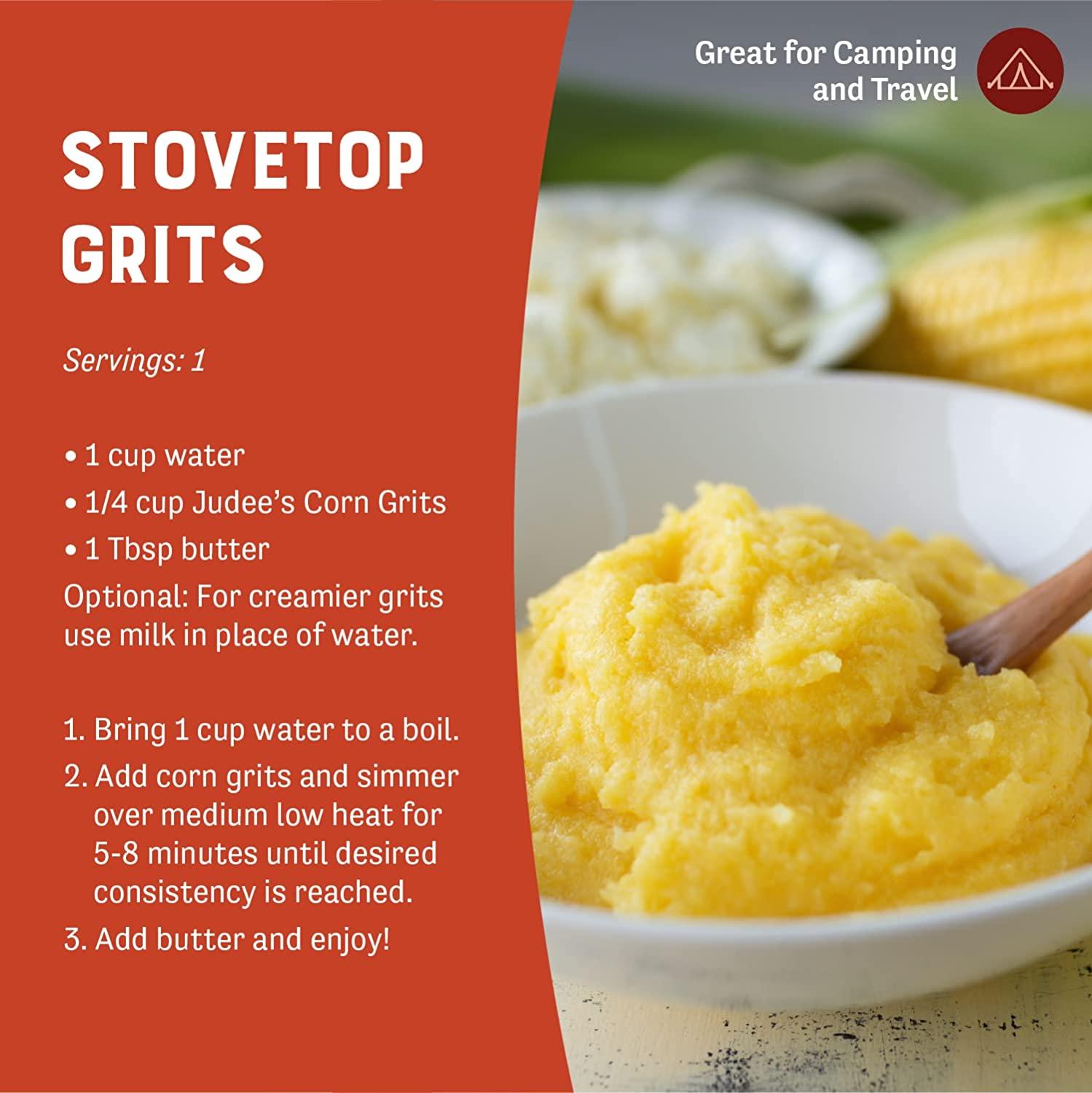 Judees Yellow Corn Grits 2 lb Just One Ingredient OldFashioned Grits Quick and Easy