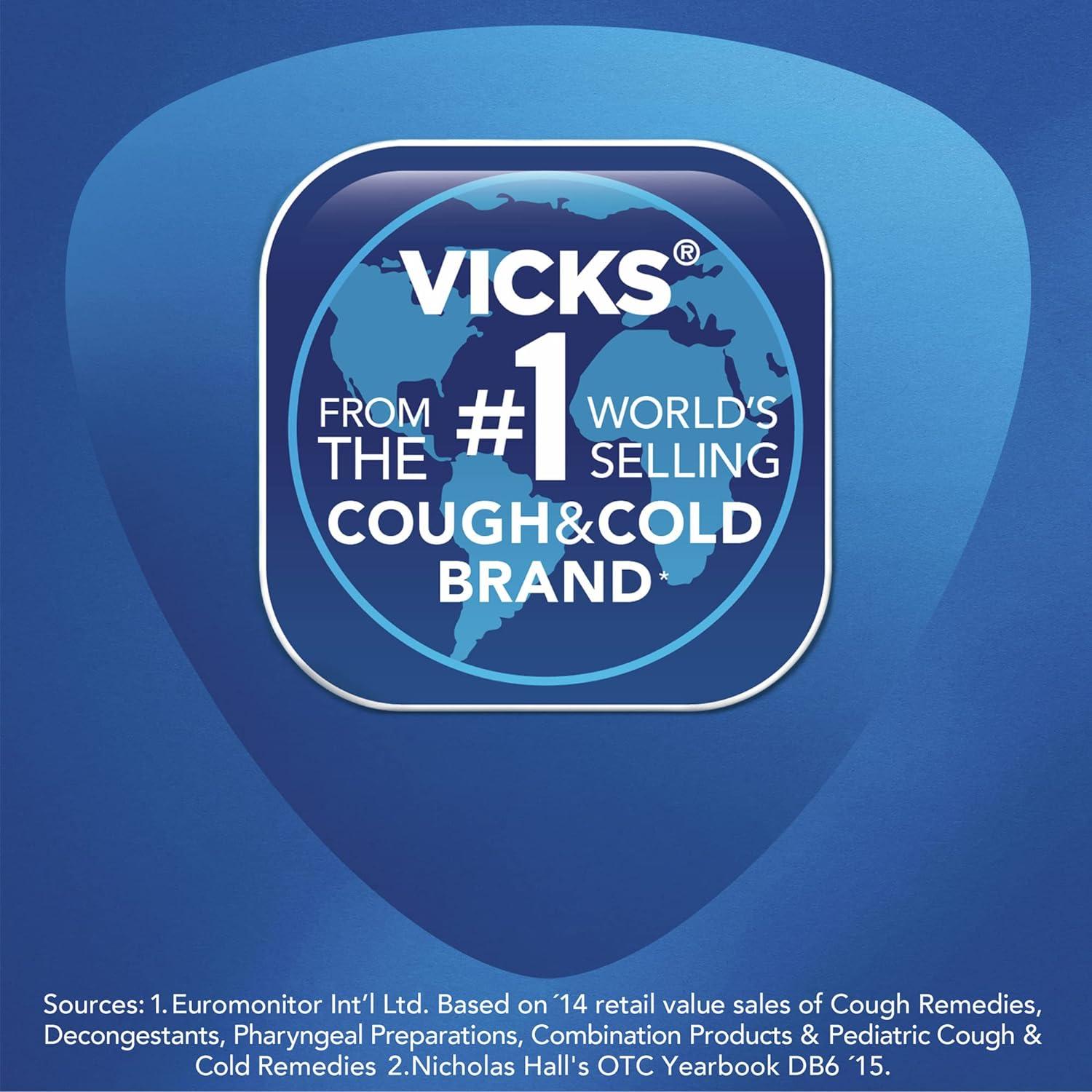 Vicks Jarabe Cough & Congestion Cold Medicine Cherry 8 fl oz