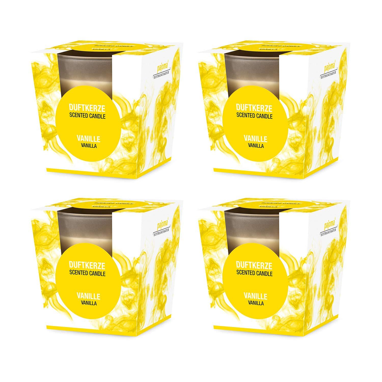 Pajoma – Set Di 4 Candele A Bastoncino Blu, Colate A Mano, Durata 5 Ore, 21 Cm