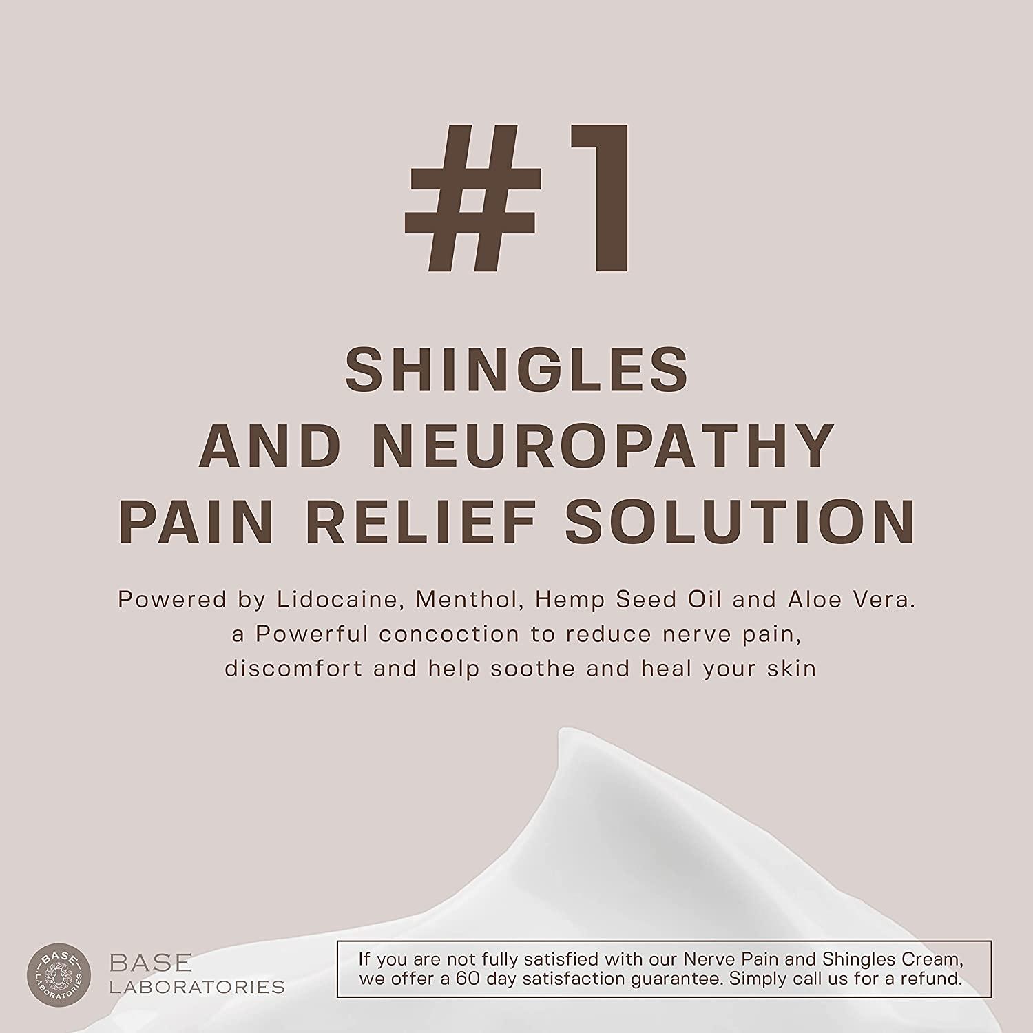 Shingbase Maximum Strength Shingles Cream with Lidocaine for Nerve Pain