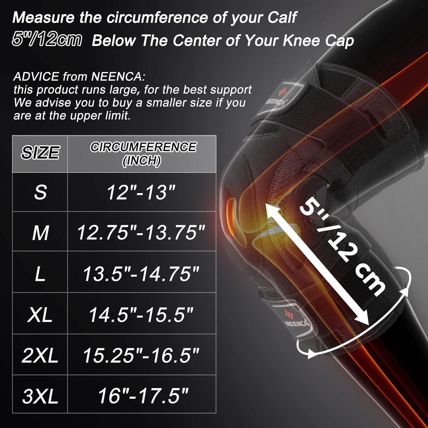 NEENCA Professional Knee Brace for Meniscus Tear, ACL, PCL, Arthritis
