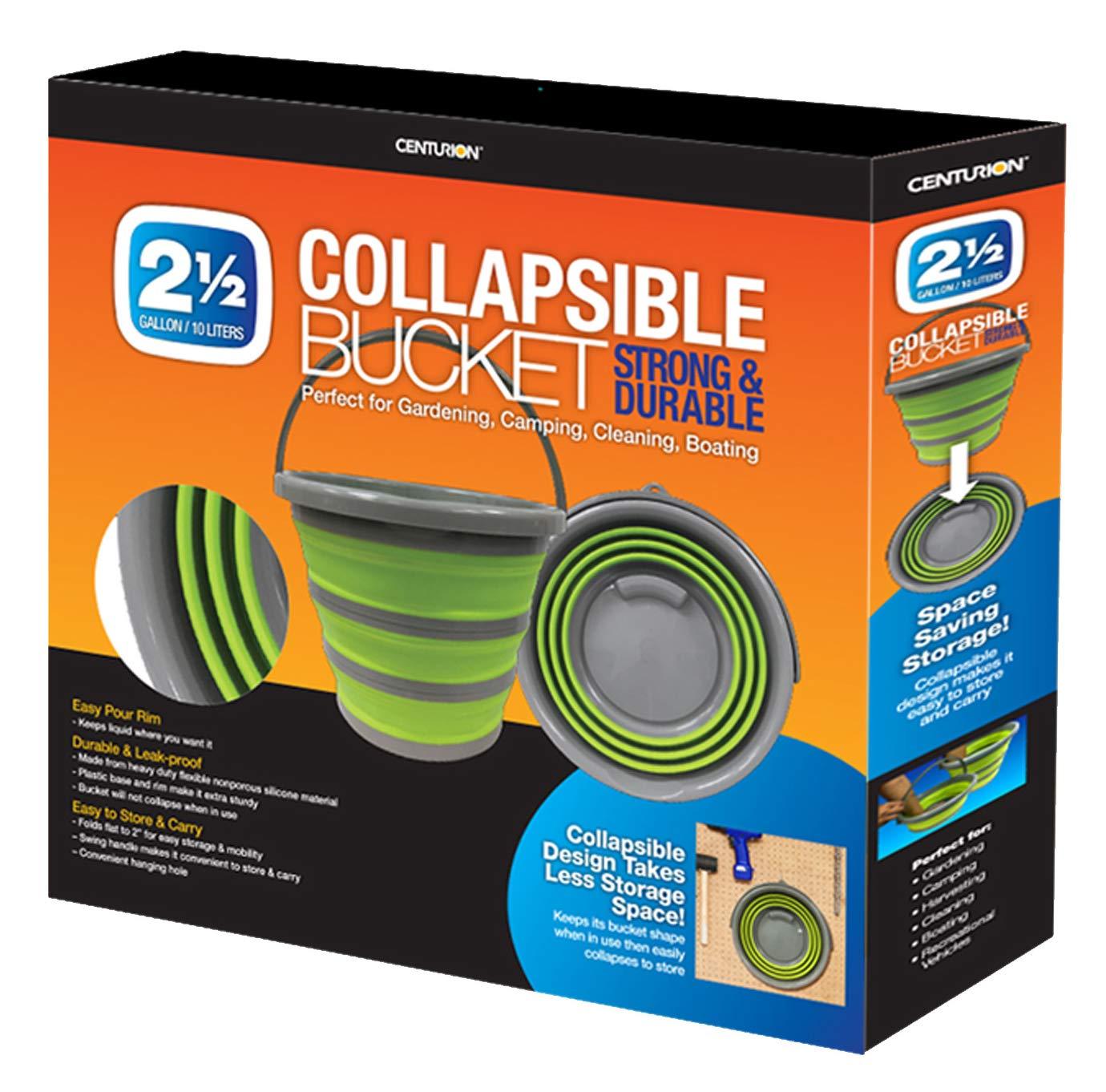 Centurion 1402 Deluxe Collapsible Bucket Green 2.65 Gal/10L