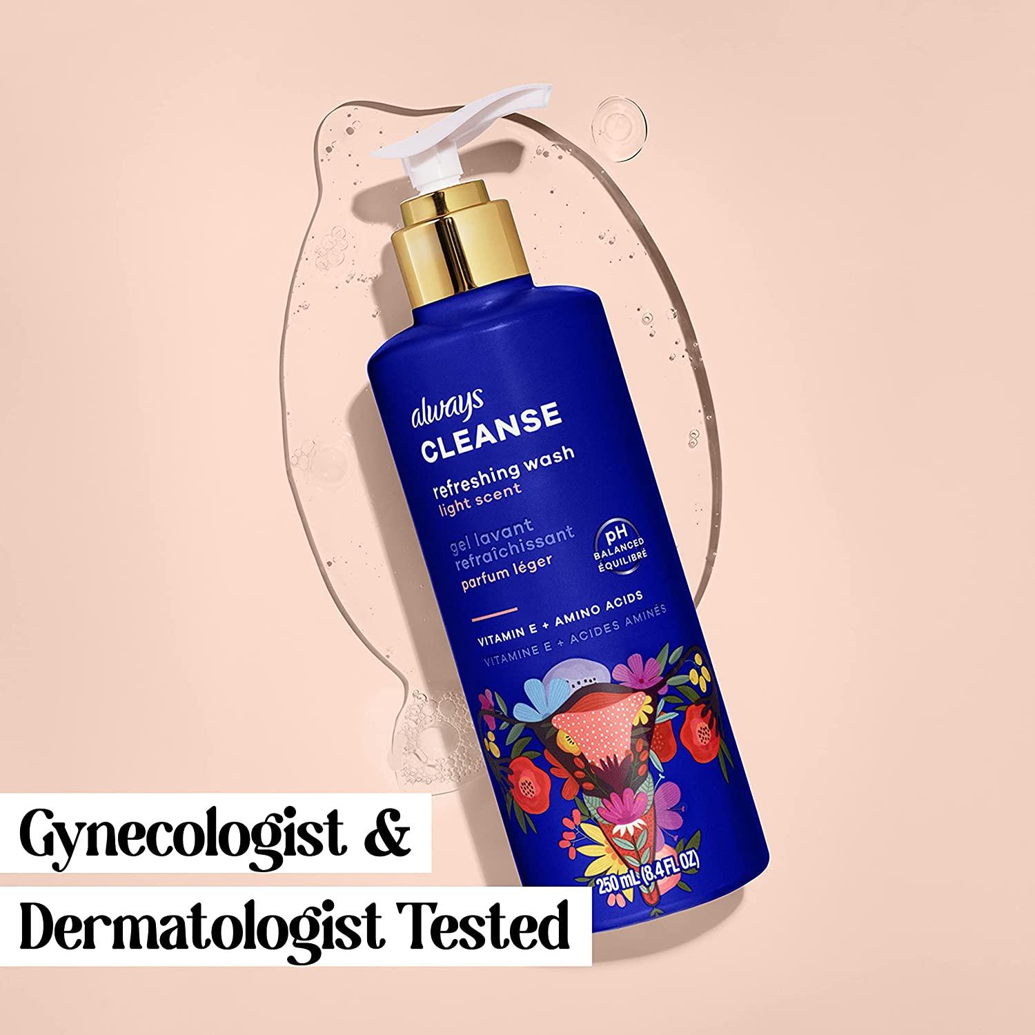 Always Cleanse Feminine Intimate Wash For Women, Ph Balanced For Skin