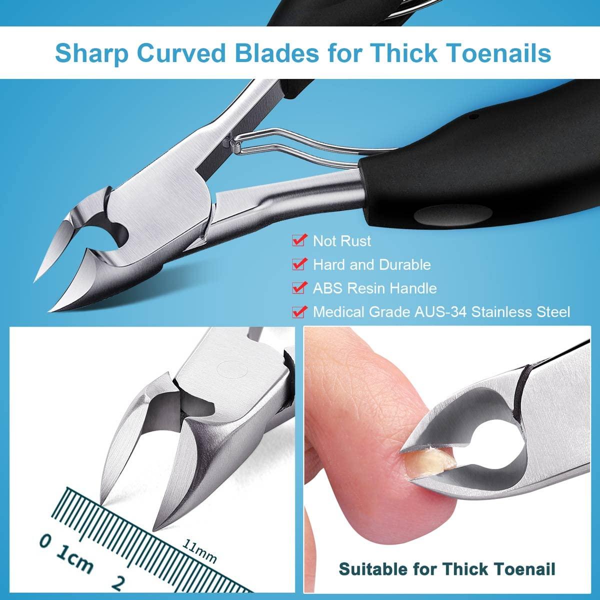 Amazon.com: BEZOX Ingrown Toenail Clippers - Precision Thick Toe Nail  Clipper for Ingrown and Curly Nails, Comfort Grip Fingernail Clipper,  Ergonomic Handle Toenail Scissors for Seniors : Beauty & Personal Care