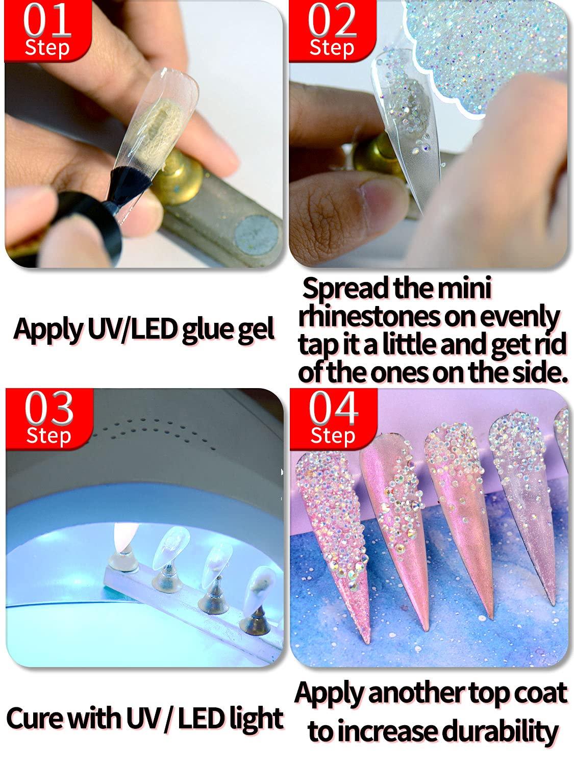 IRIDESCENT CAVIAR BEADS for 3D Nail Art Rainbow Glass Micro Beads
