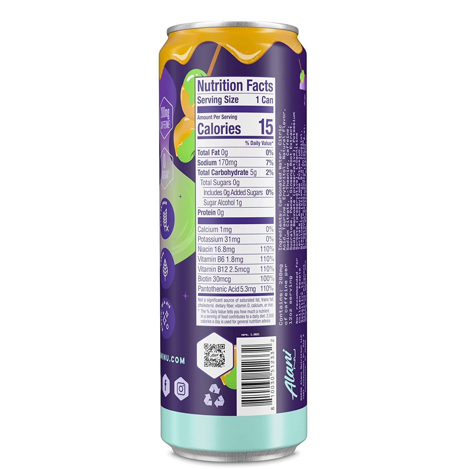 Alani Nu SugarFree Energy Drink, PreWorkout Performance, Witch's Brew