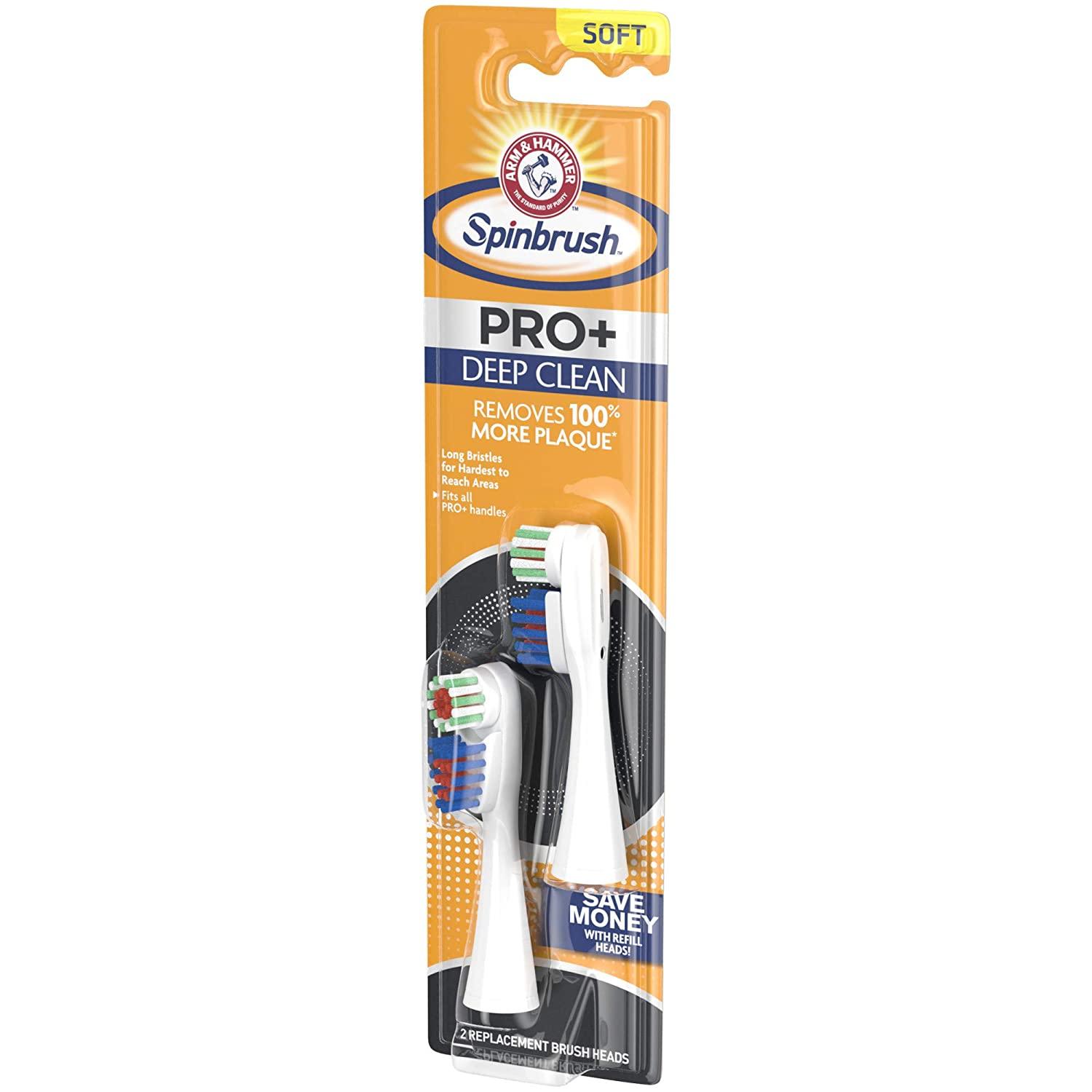 Spinbrush PRO+ Deep Clean REFILLs Spinbrush Battery Powered Toothbrush