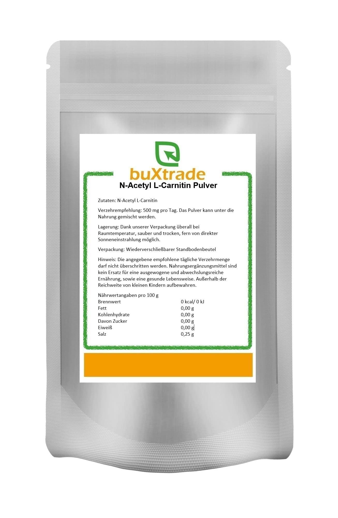Buy 2x 1 kg N-Acetyl-L-Carnitine Powder - Non-GMO Vegan & High-Quality L- Carnitine by Buxtrade | International Shipping Available | Buy Now with  Express International Delivery