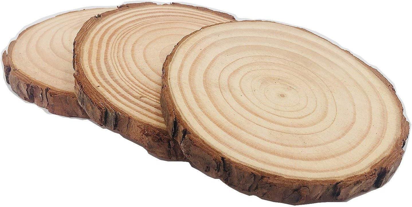 William Craft Unfinished Natural Wood Slices 12 Pcs 3.5-4 inch