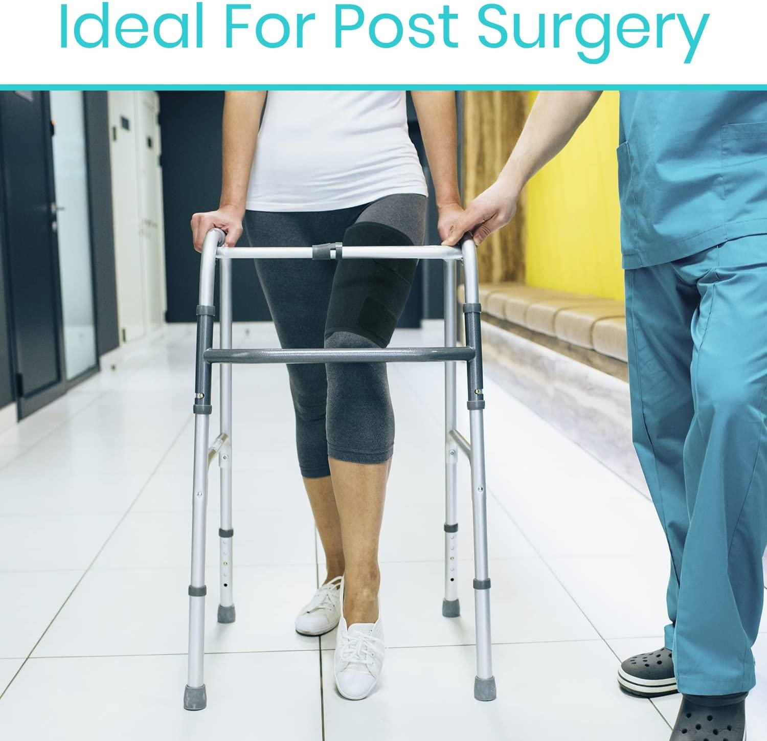 Vive Thigh Brace Hamstring Quad Wrap Adjustable Compression Sleeve