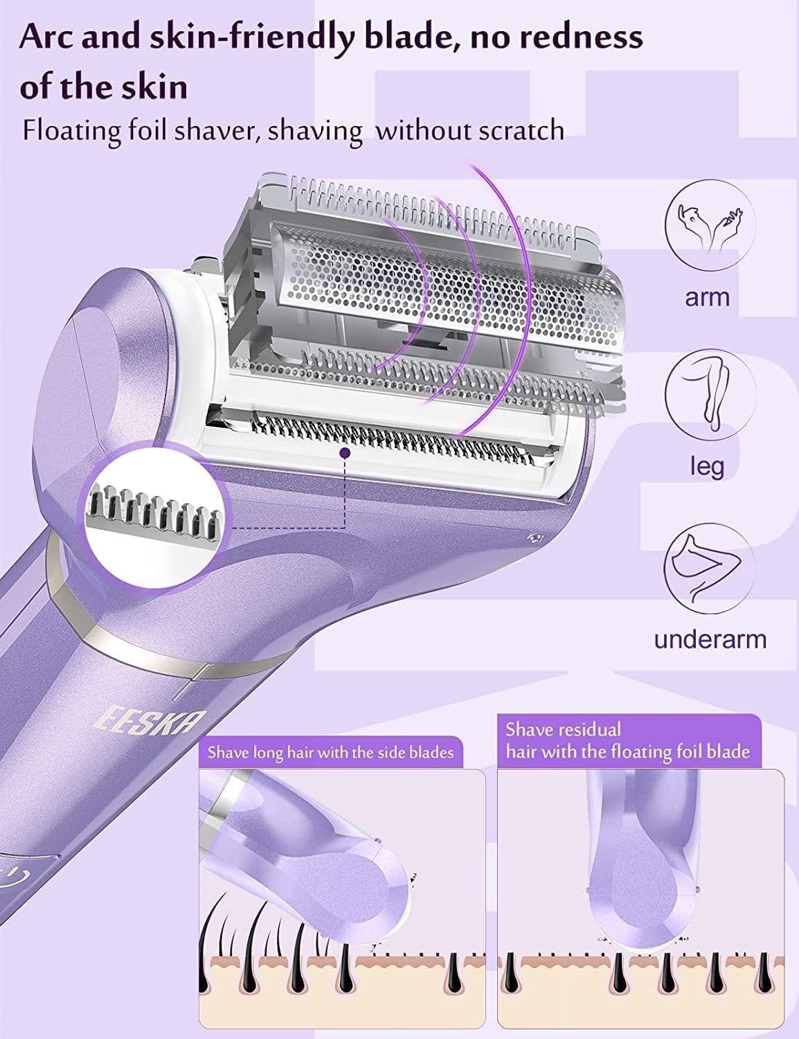Women's Bikini Trimmer & Electric Shaver for Smooth & Close Shave Ideal for Bikini Area, Pubic