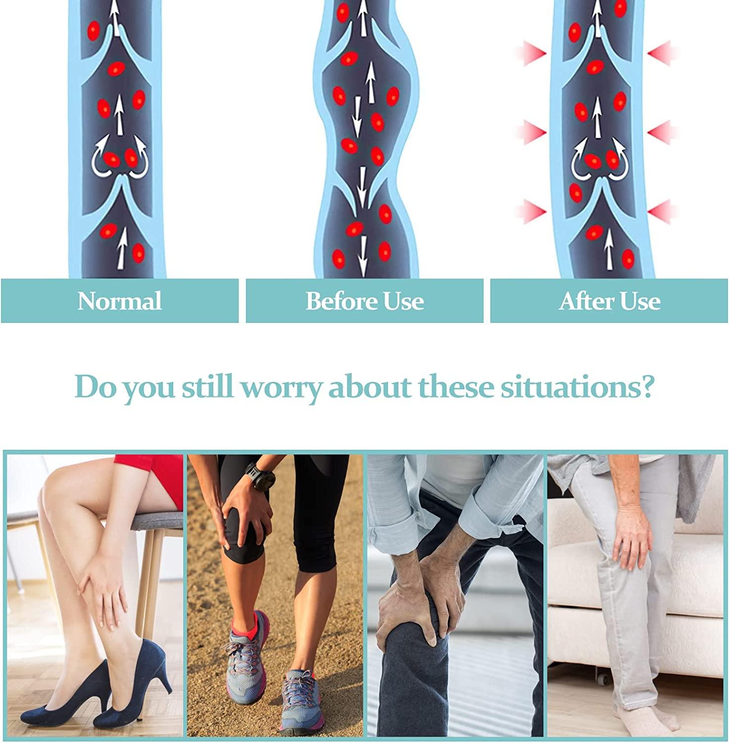 Compression Pantyhose for Women & Men, Footless Compression Stockings