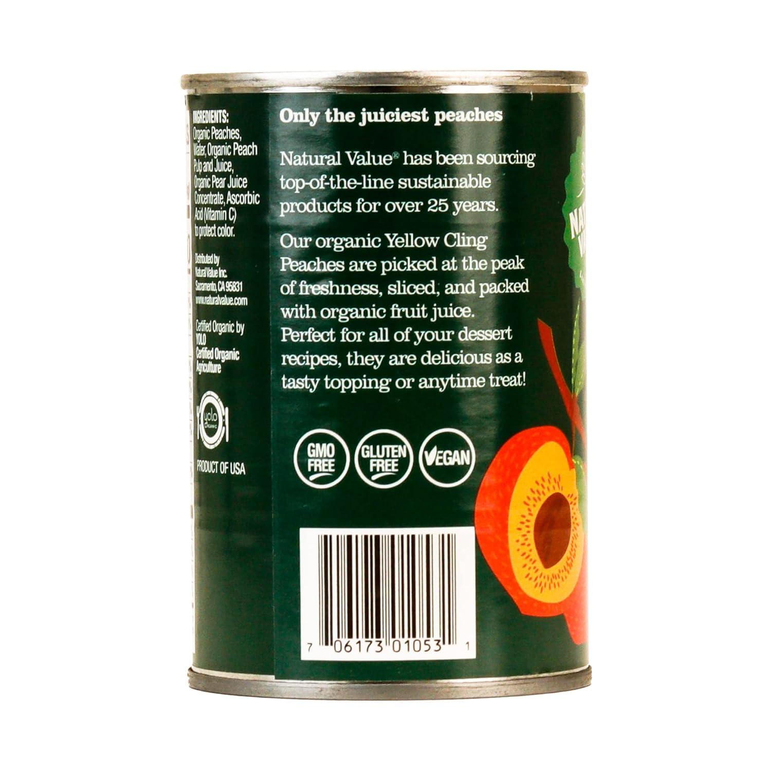 Organic Sliced Peaches in Real Fruit Juice