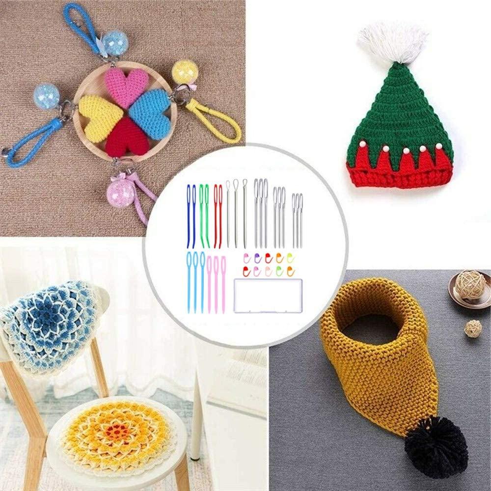 48 PCS BIG Eye Tapestry Needle Plastic Stitch Markers Knitting Crochet  $15.52 - PicClick AU