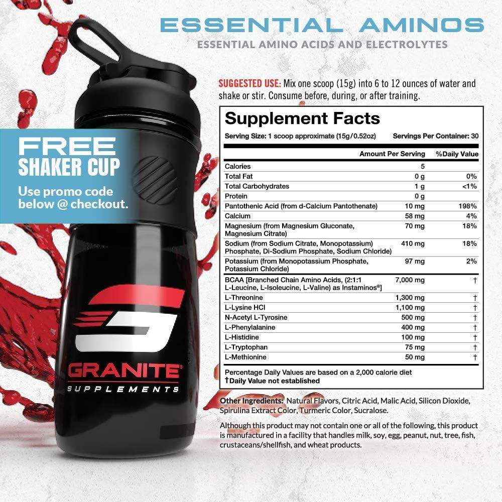 Granite Essential Amino Acids + Branched Chain Amino Acids