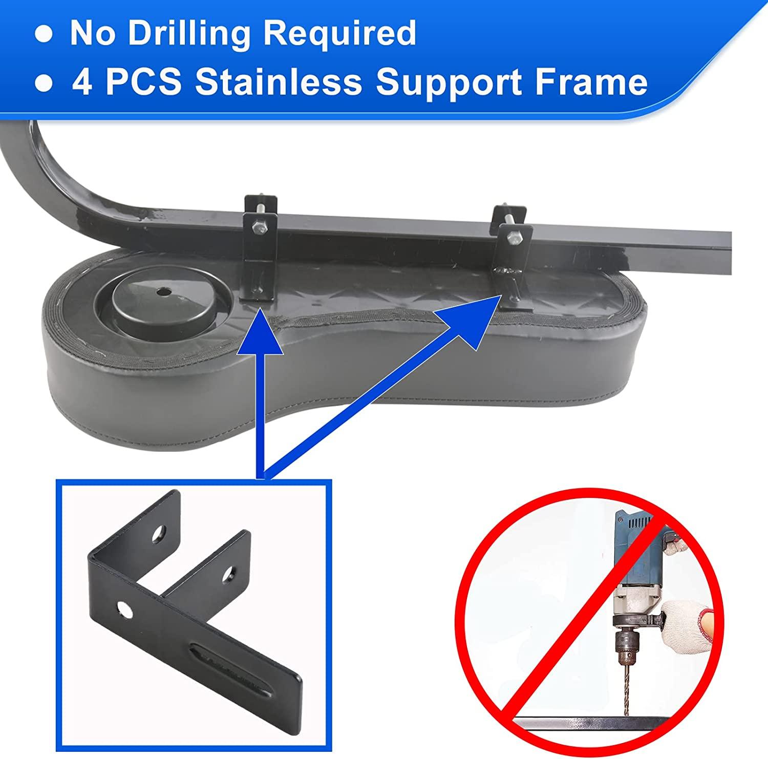 Roykaw Golf Cart Armrest with Cup Holder Upgrade Support Frame, No