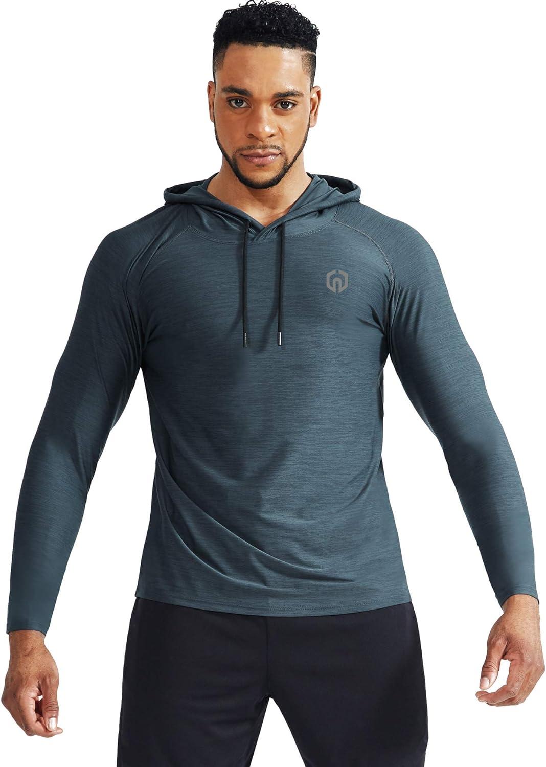 NELEUS Mens Clearance Workout Shirts Athletic Running Dry Fit Long Sleeve Athletic Workout Shirts 3 Pack Dark Gray Red White Us Size M - View #10