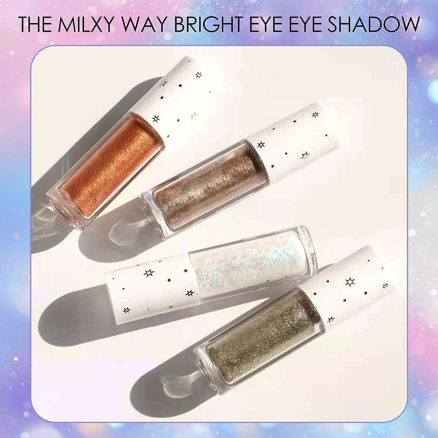 Erinde Liquid Glitter Eyeshadow Eyeliner Korean Makeup Tear Drop Metallic  Lightweight Water Texture Long Wearing Loose Glitter Glue For Eye Glitter