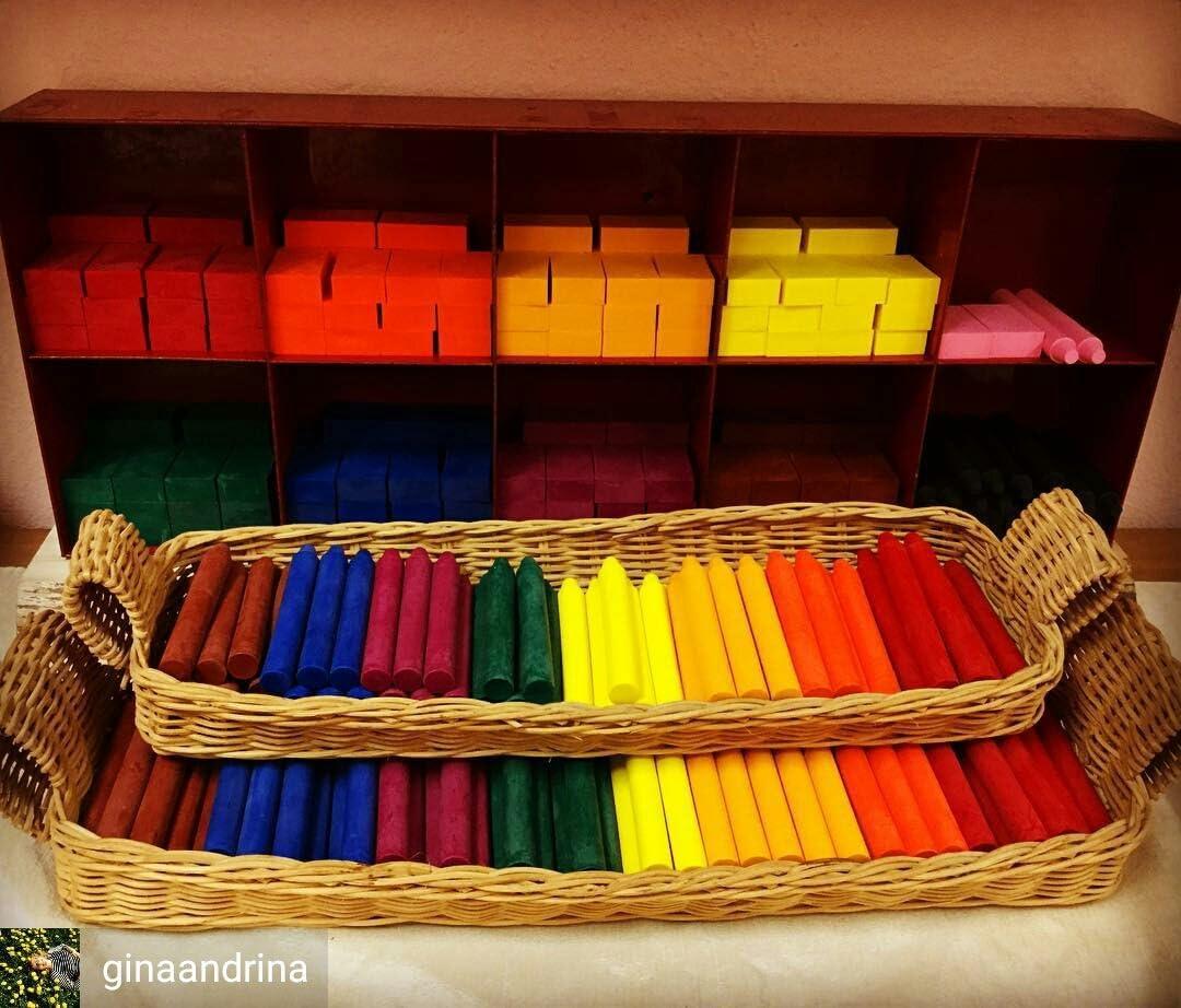filana (12 sticks) - organic beeswax crayons - paraffin-free - natural and  non-toxic - brilliant colors - waldorf-inspired - handmade in the usa 