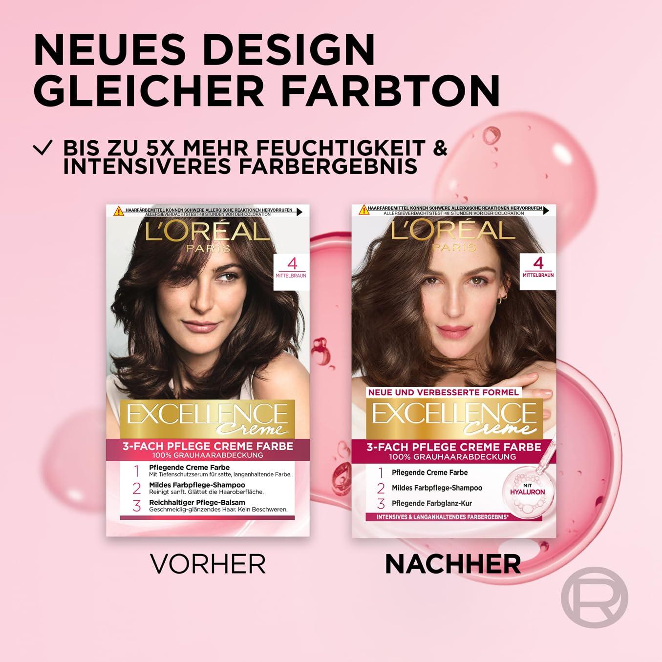 L'Or al Paris 3 Pack Permanent Hair Color | 100% Gray Coverage